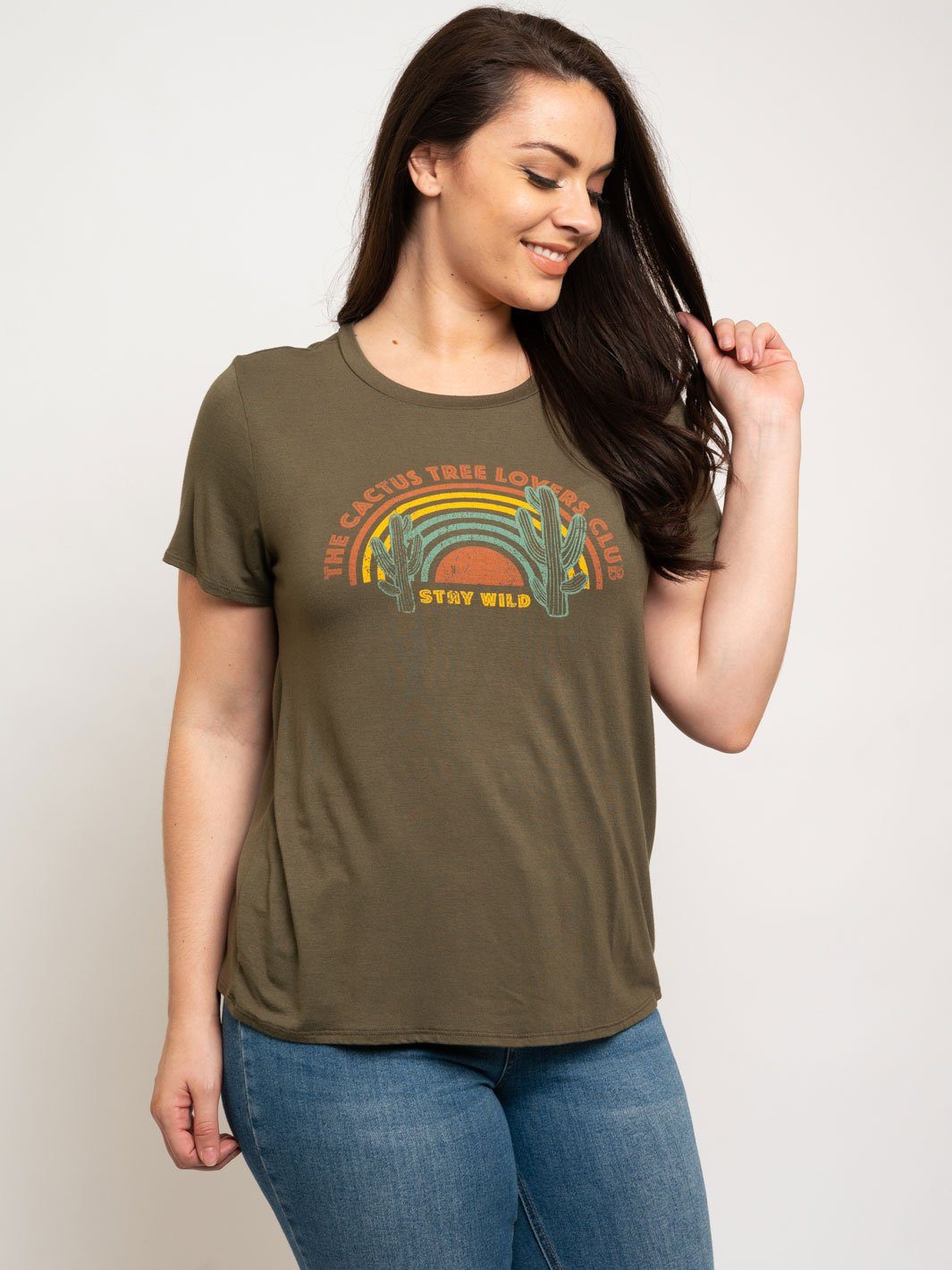 PLUS SIZE GRAPHIC TOP
