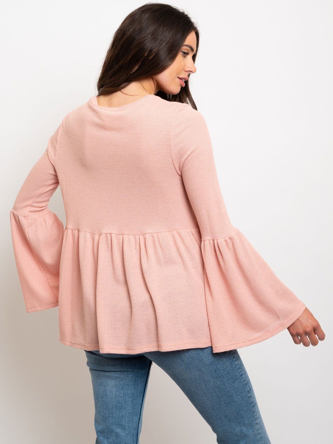 WOMEN'S BAY DOLL BELL SLEEVES TOP