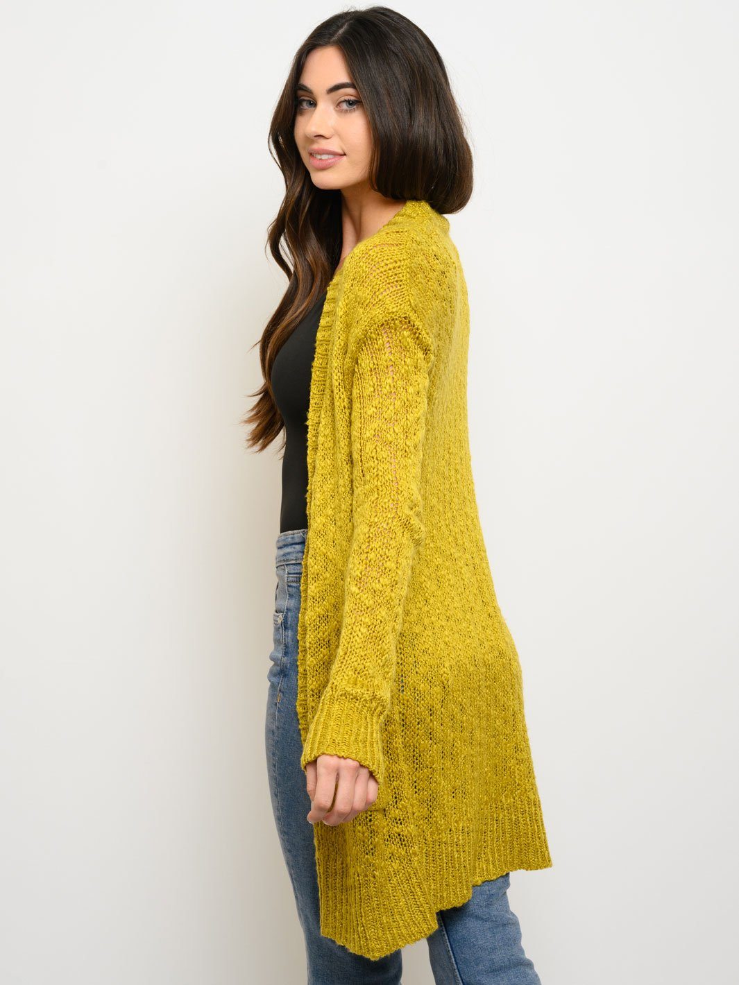 WOMEN'S LONG SLEEVE POCKETS CARDIGAN