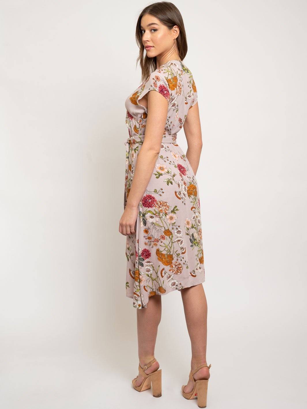 WOMEN'S FLORAL BUTTON UP DRESS