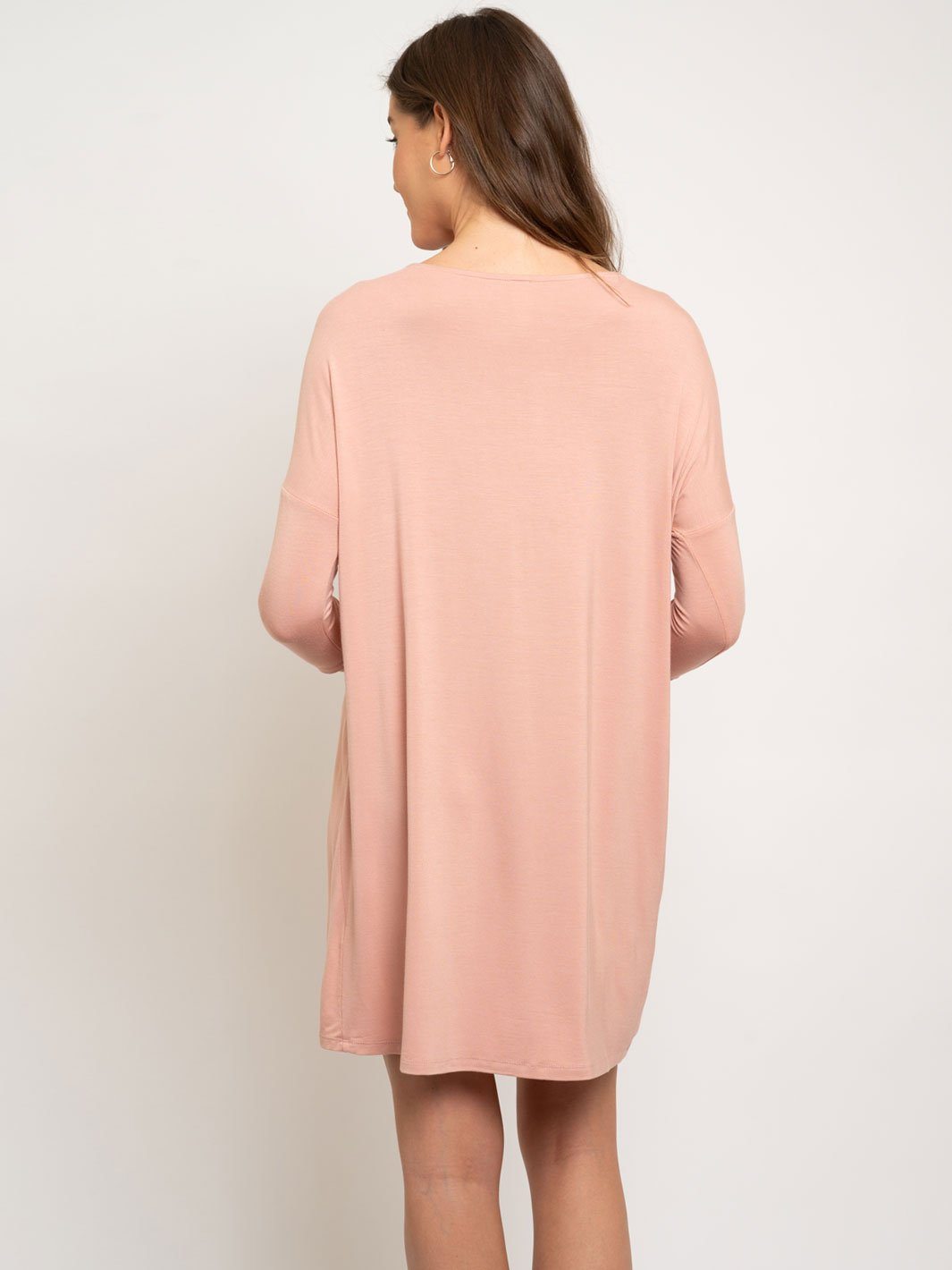 WOMEN'S BAMBOO FABRIC 3/4 SLEEVE KNIT DRESS