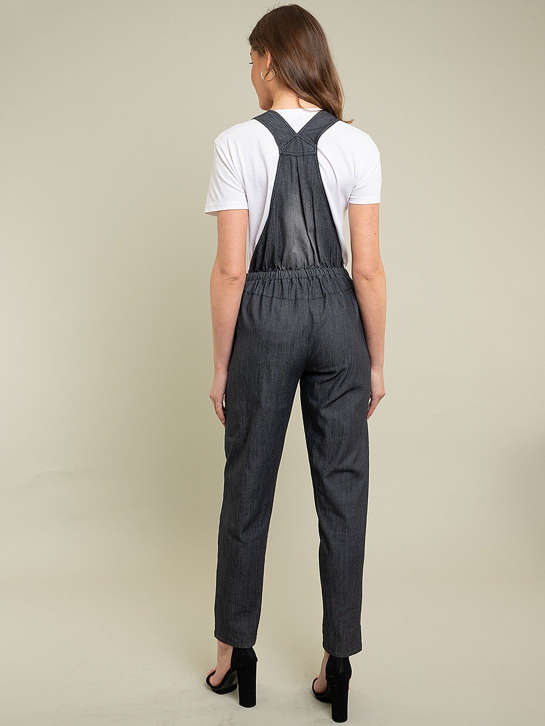 WOMENS CHAMBRAY OVERALL JUMPSUIT