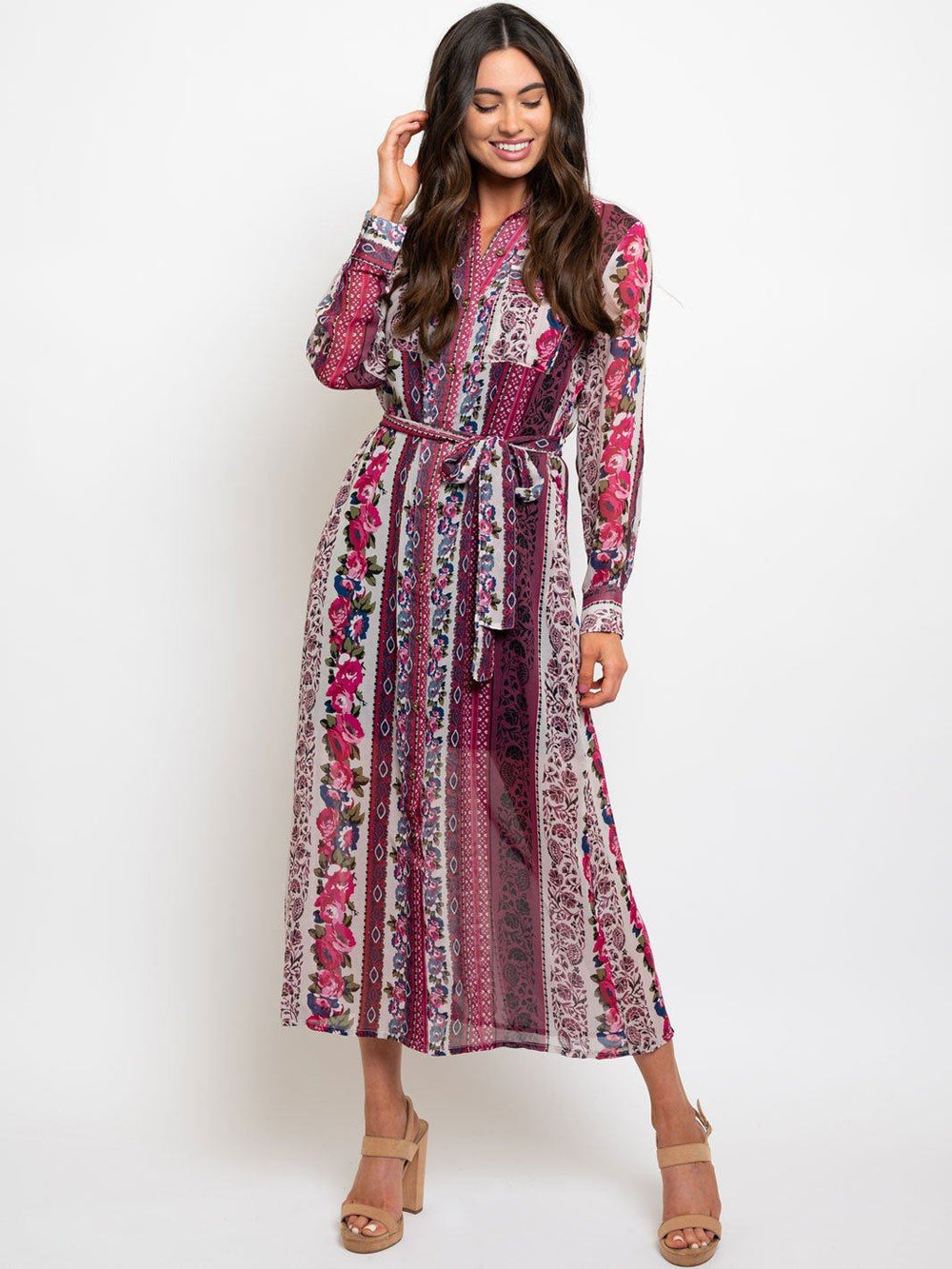 WOMEN'S LONG SLEEVE MAXI DRESS
