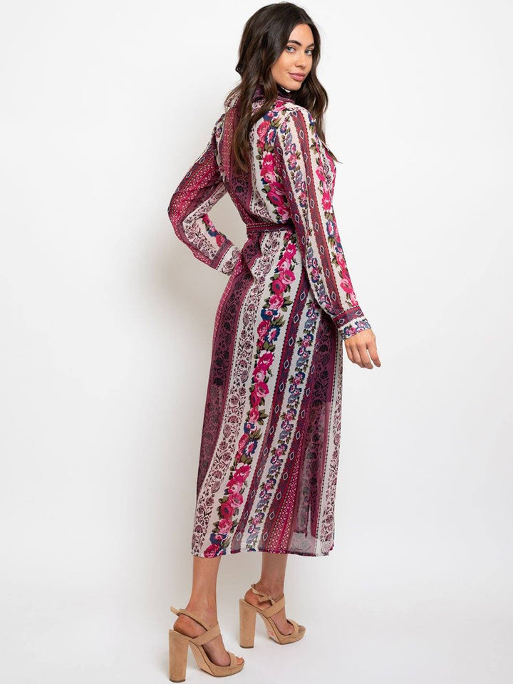 WOMEN'S LONG SLEEVE MAXI DRESS