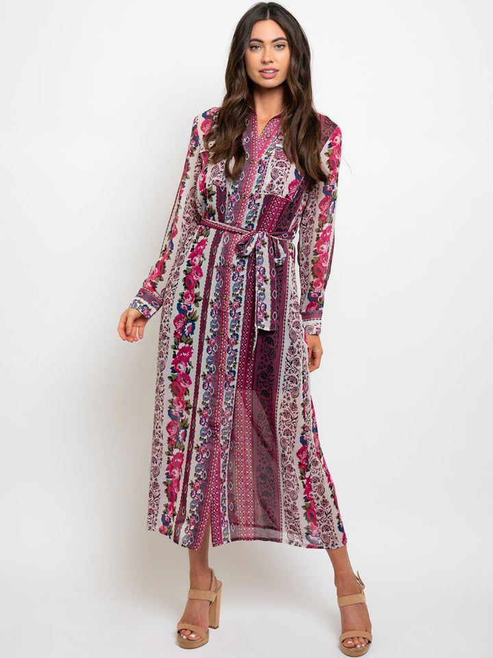 WOMEN'S LONG SLEEVE MAXI DRESS