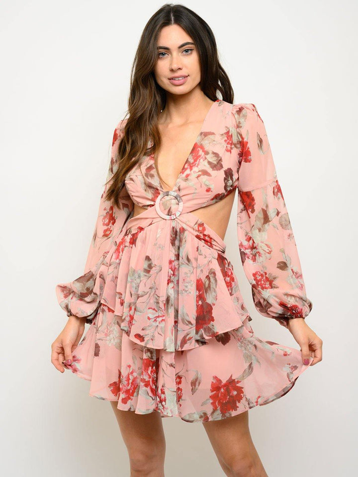 WOMEN'S HONEY ROSE LACE BACK DRESS