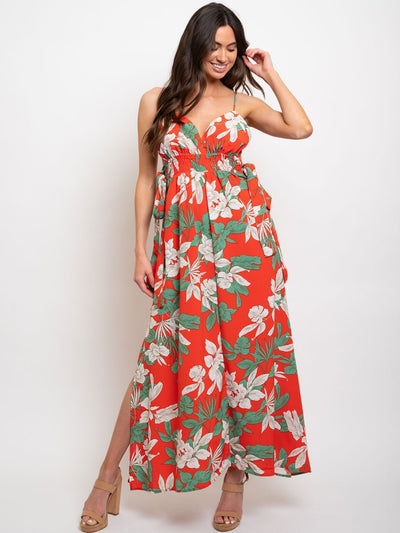 WOMEN'S FLORAL MAXI DRESS