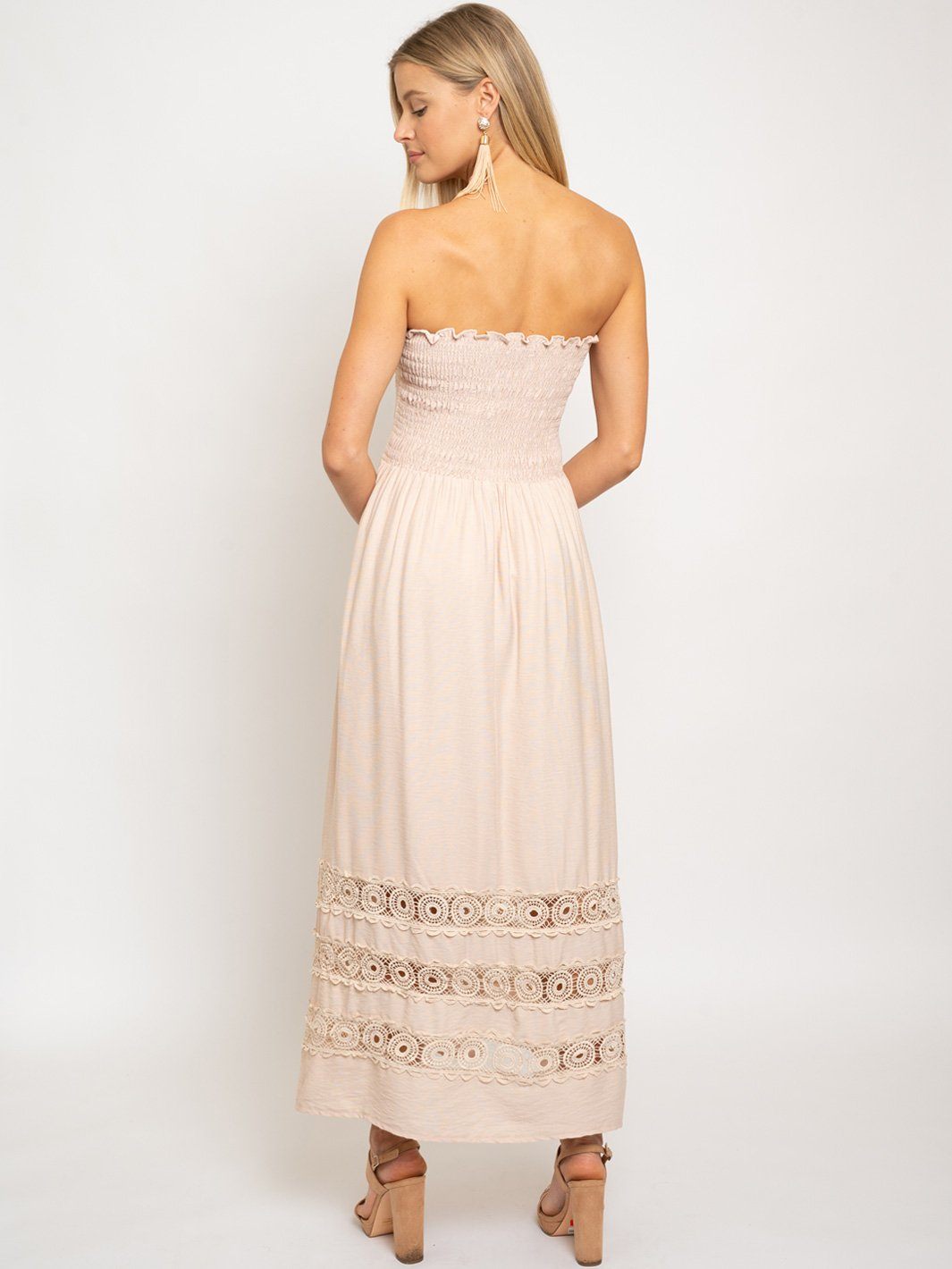 WOMEN'S STRAPLESS MAXI DRESS