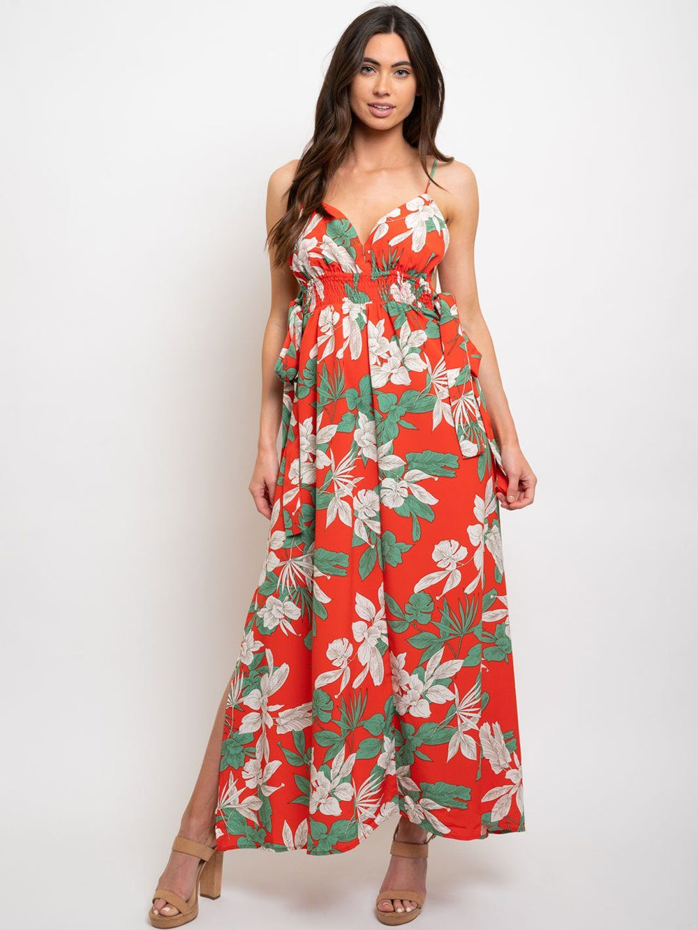 WOMEN'S FLORAL MAXI DRESS