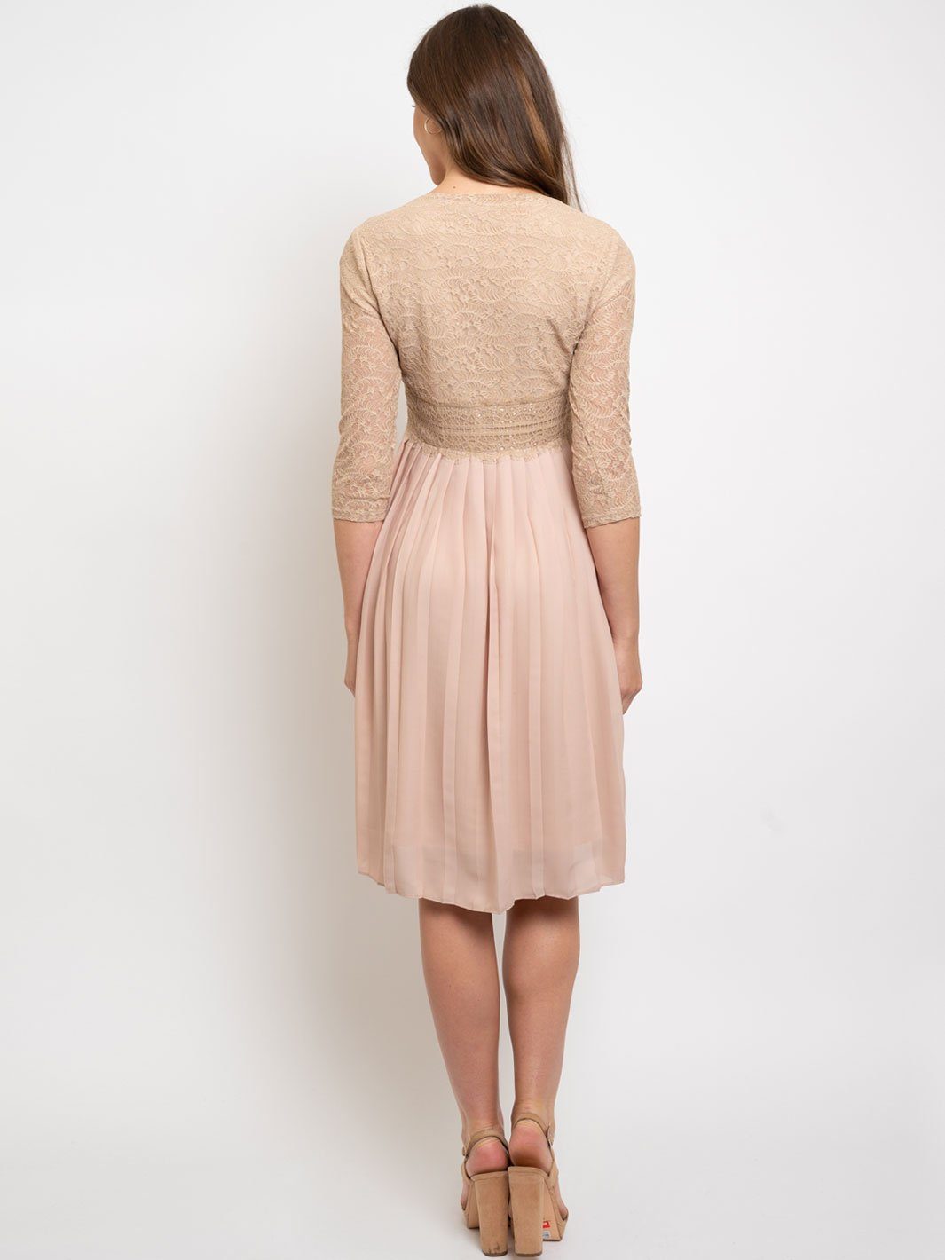 WOMEN'S LACE TOP MIDI DRESS