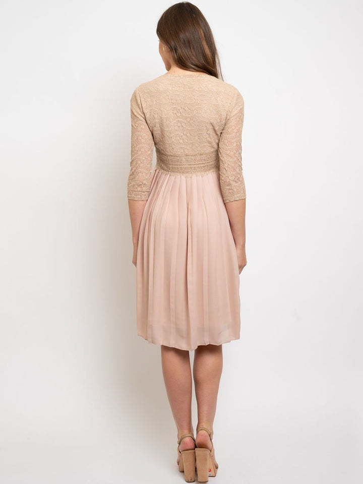 WOMEN'S LACE TOP MIDI DRESS
