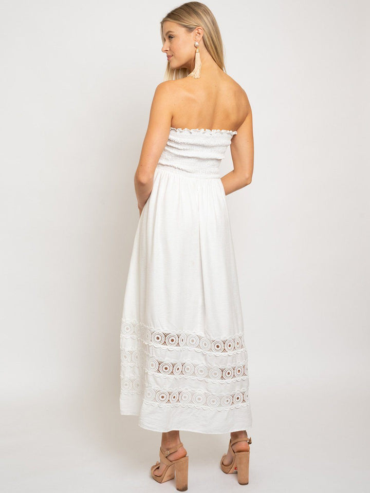 WOMEN'S STRAPLESS MAXI DRESS