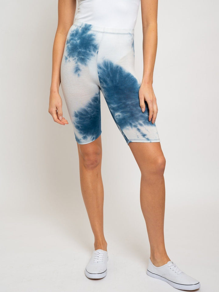 WOMEN'S TIE DYE BIKER SHORTS