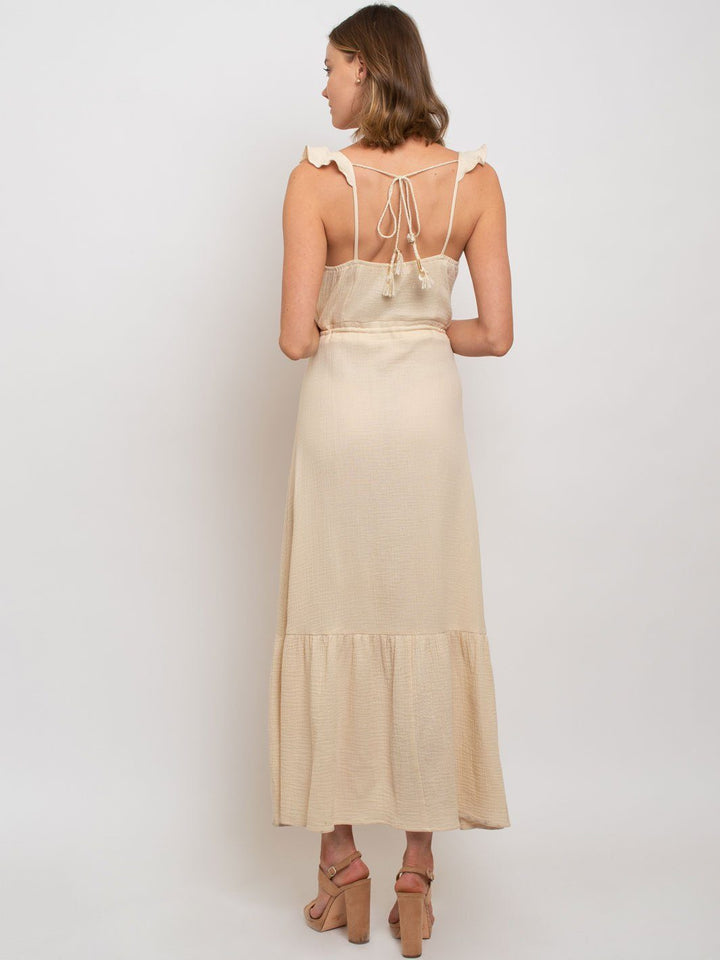 WOMEN'S BUTTON UP MAXI DRESS