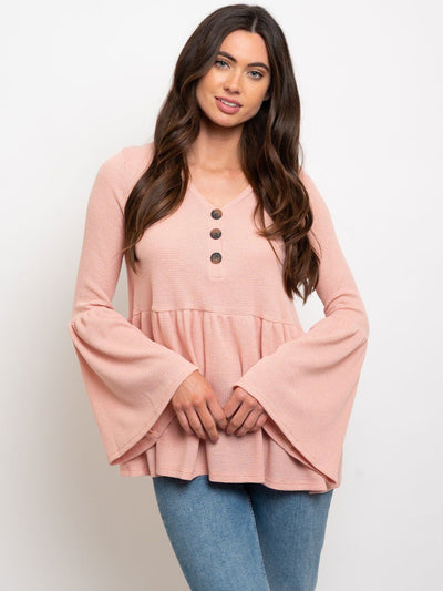 WOMEN'S BAY DOLL BELL SLEEVES TOP