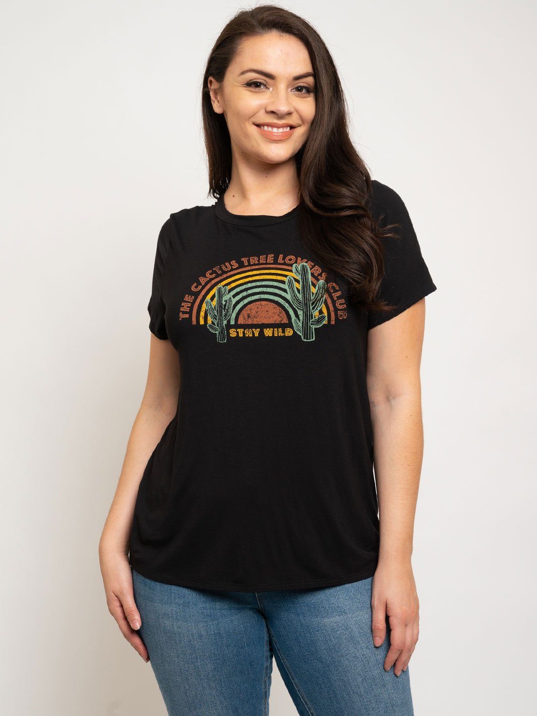 PLUS SIZE GRAPHIC TOP