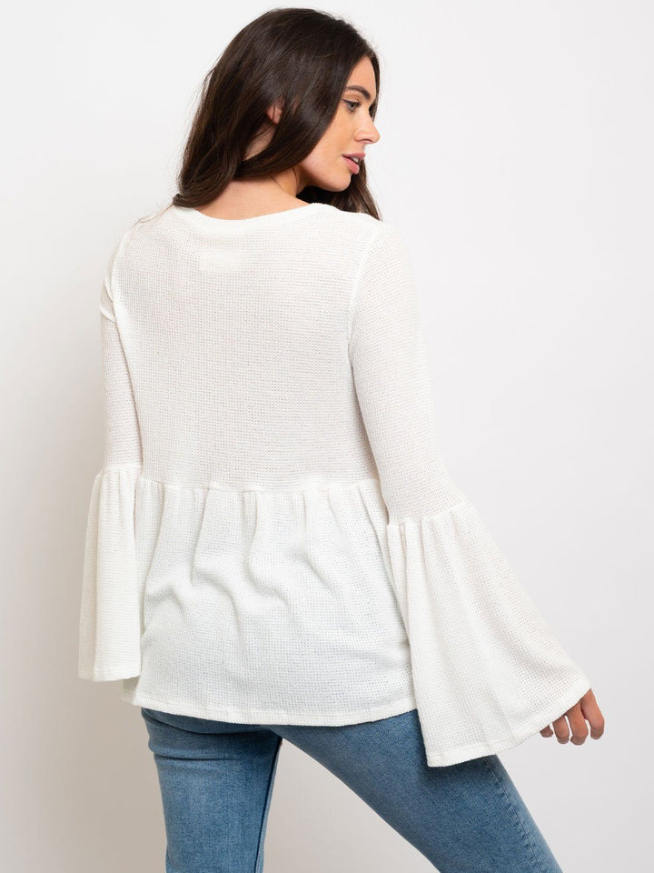 WOMEN'S BAY DOLL BELL SLEEVES TOP