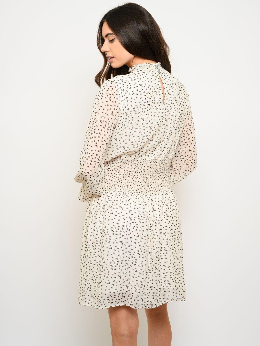 WOMEN'S LONG SLEEVE MOCK NECK MINI DRESS