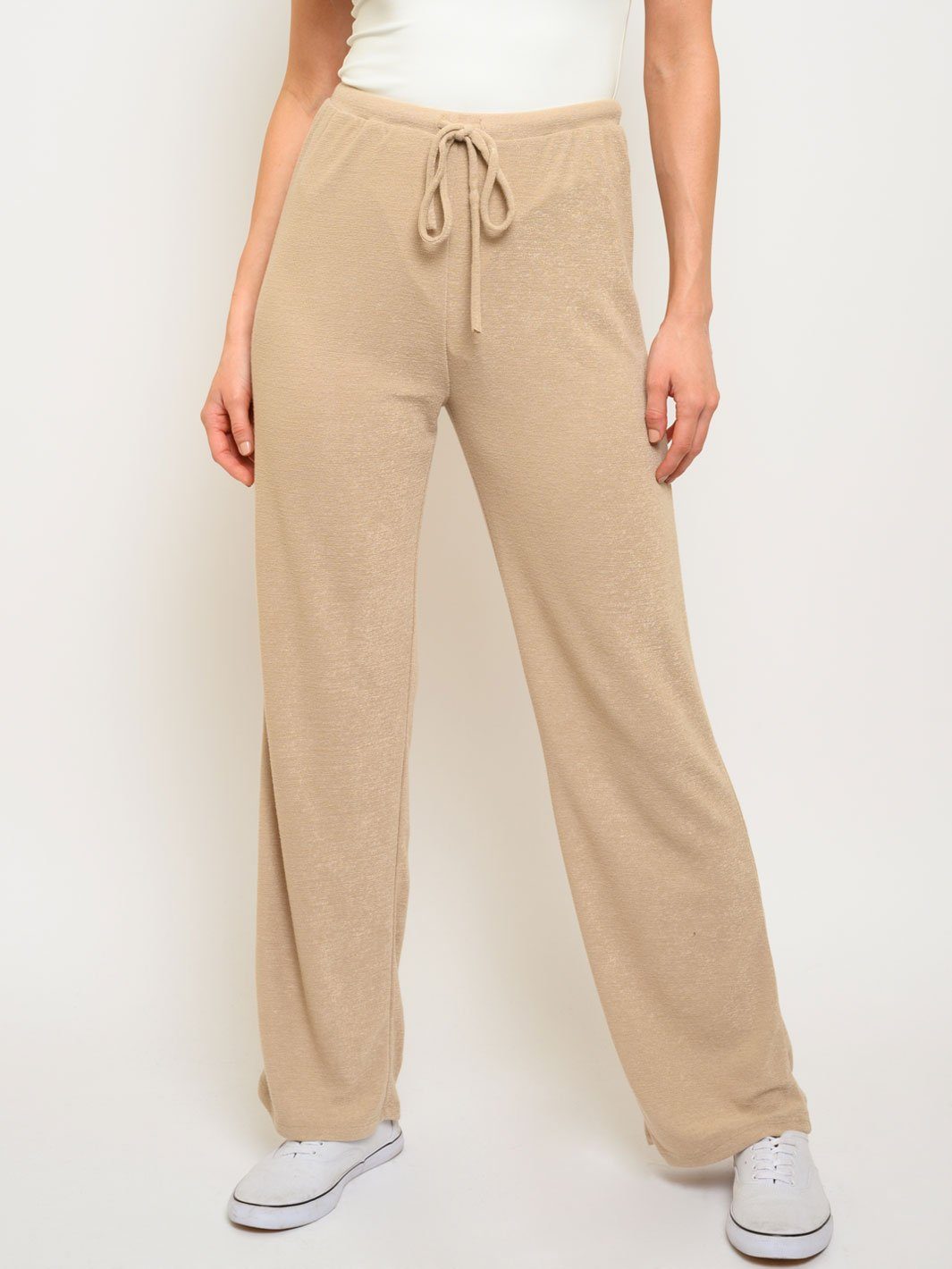 WOMEN'S KNIT DRAWSTRING PANTS