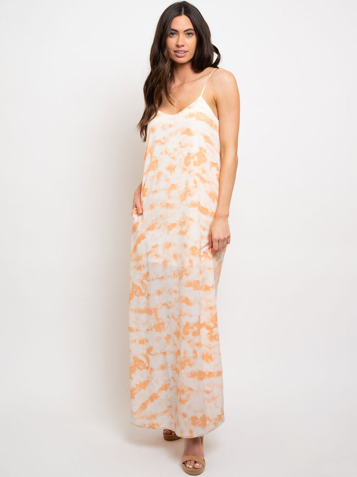WOMEN'S SPAGHETTI STRAPS MAXI DRESS