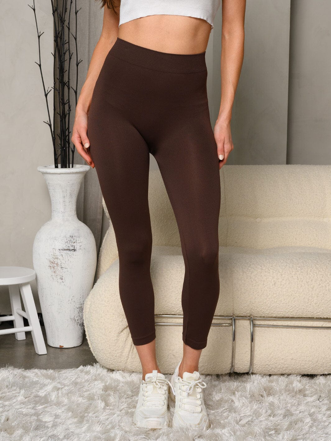 WOMEN'S SOLID BASIC LEGGINGS