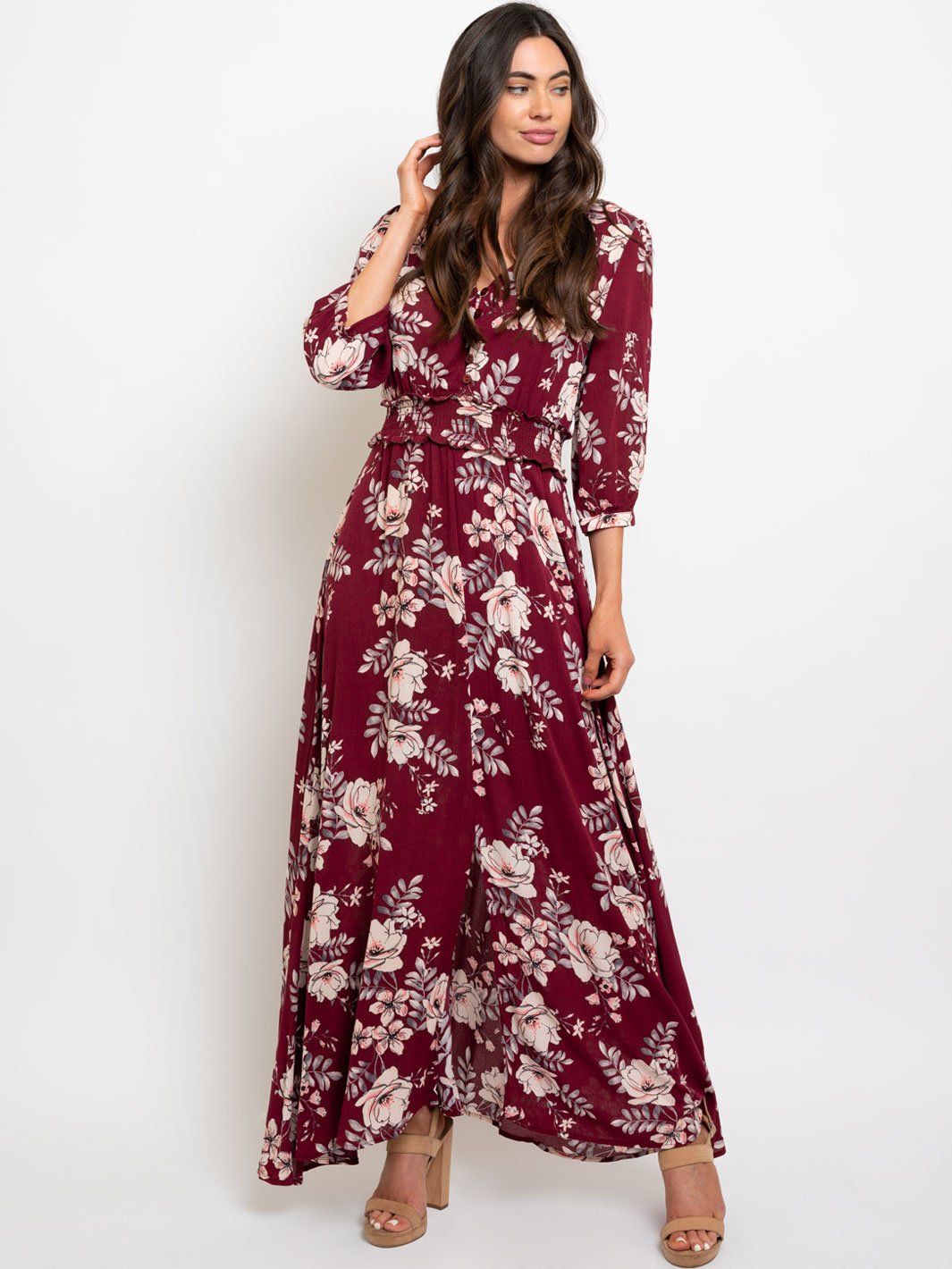 WOMEN'S FLORAL MAXI DRESS
