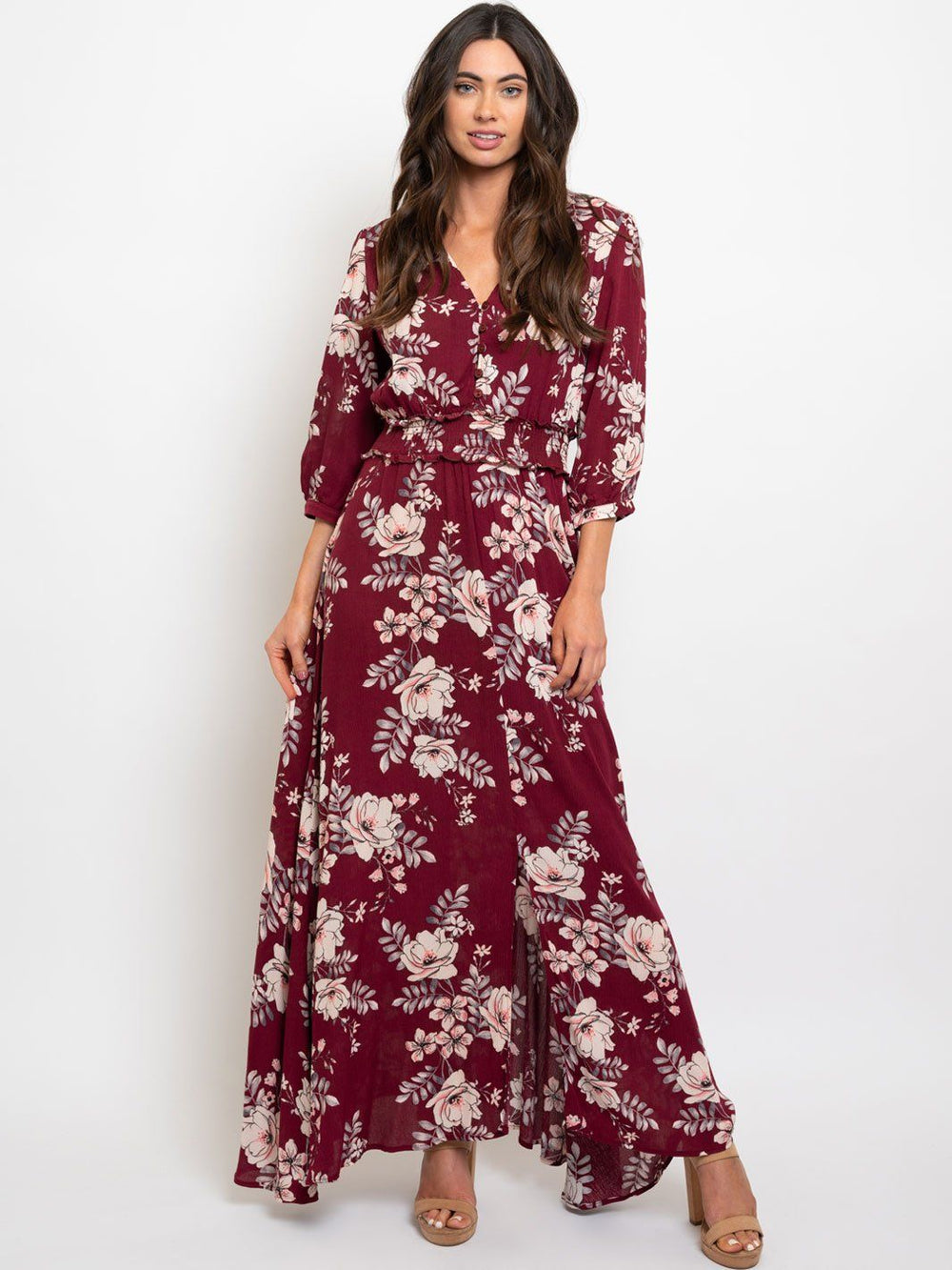 WOMEN'S FLORAL MAXI DRESS