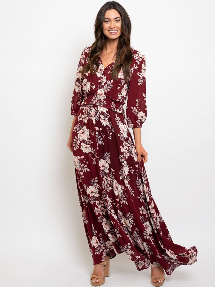 WOMEN'S FLORAL MAXI DRESS