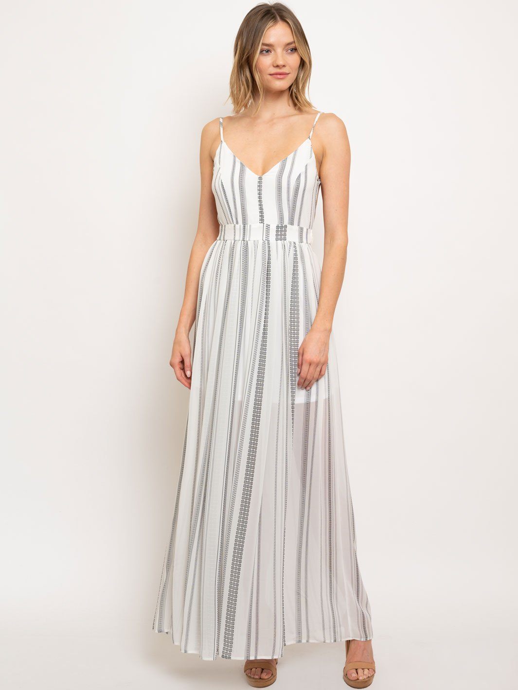 WOMEN'S OPEN BACK MAXI DRESS