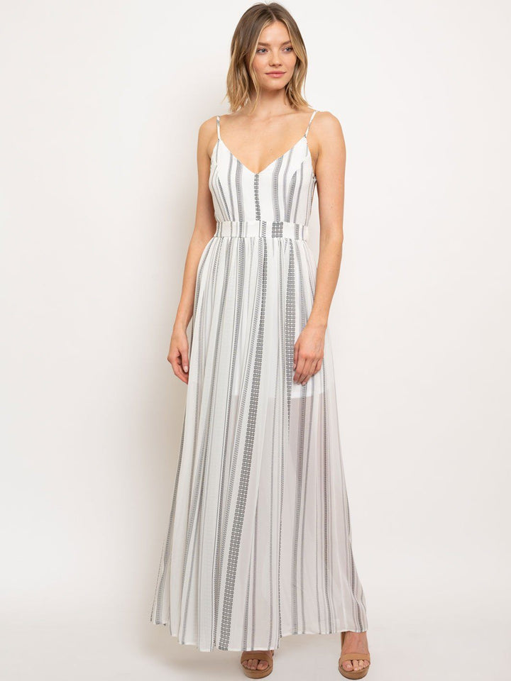 WOMEN'S OPEN BACK MAXI DRESS