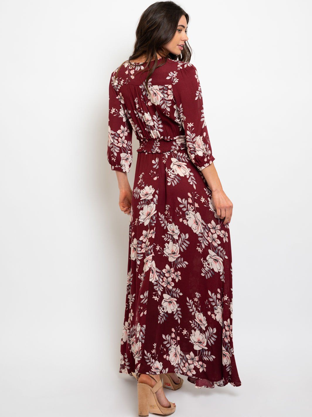 WOMEN'S FLORAL MAXI DRESS
