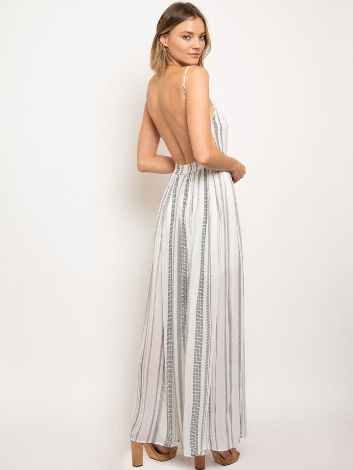 WOMEN'S OPEN BACK MAXI DRESS