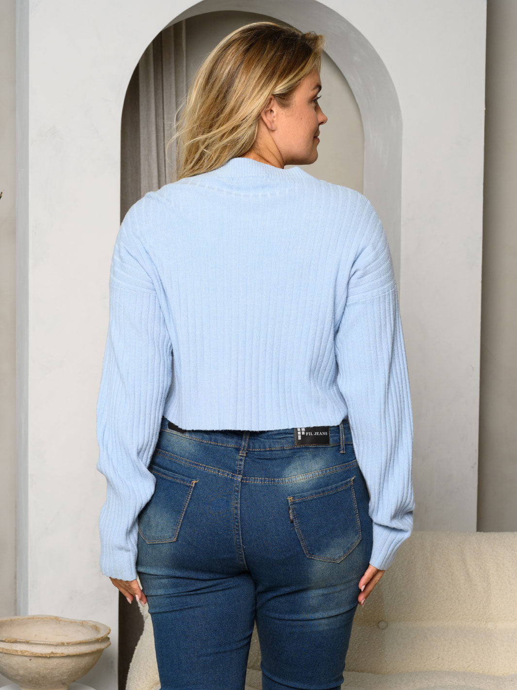 PLUS SIZE LONG SLEEVE BUTTON UP CARDIGAN SWEATER