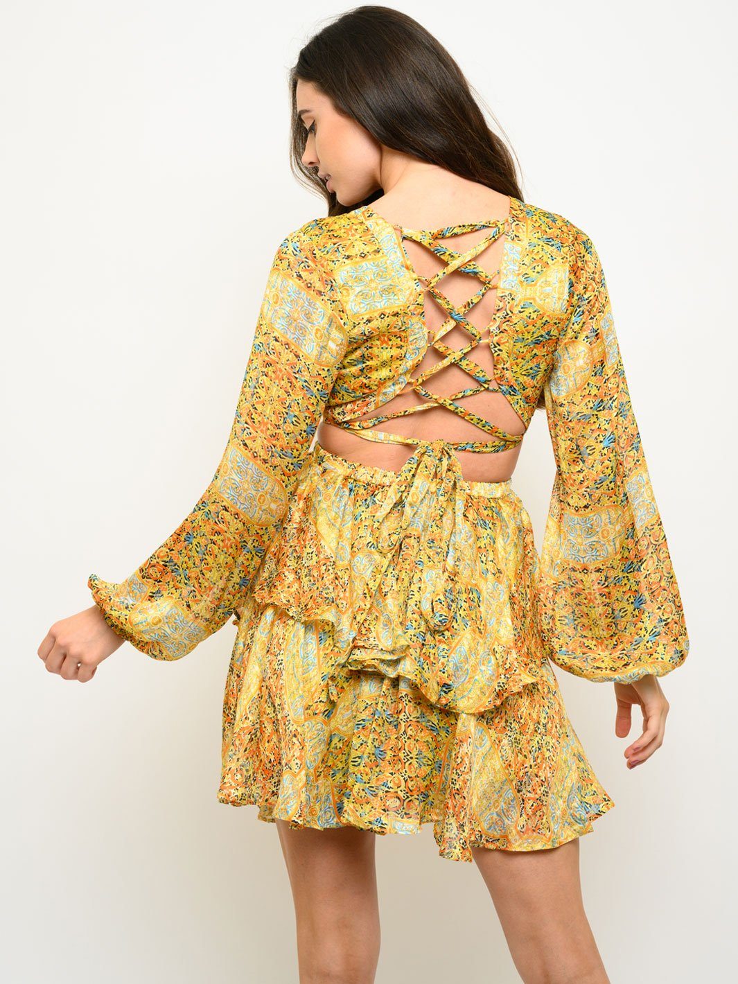 WOMEN'S MOROCCO LACE BACK DRESS