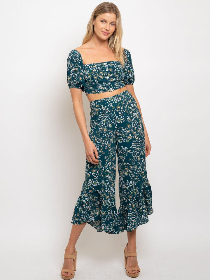 WOMEN'S 2 PC. FLORAL SET