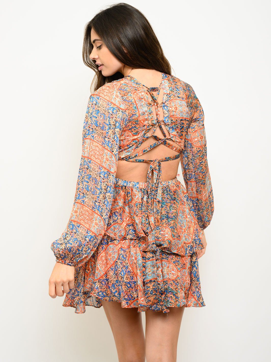 WOMEN'S MOROCCO LACE BACK DRESS