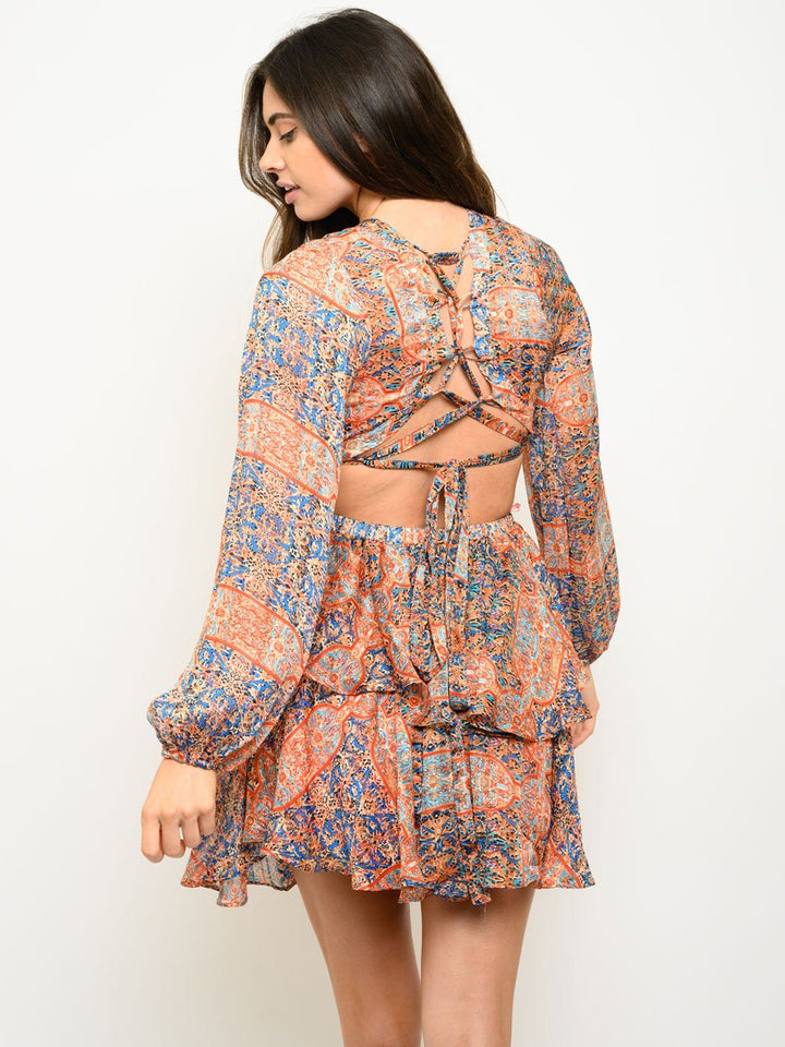 WOMEN'S MOROCCO LACE BACK DRESS