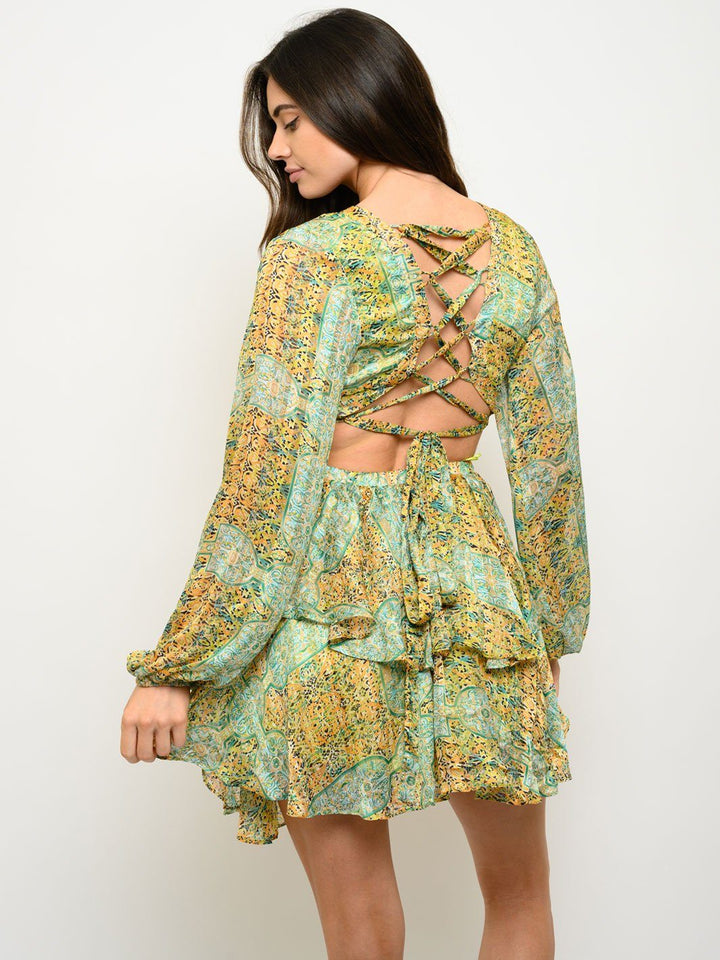 WOMEN'S MOROCCO LACE BACK DRESS