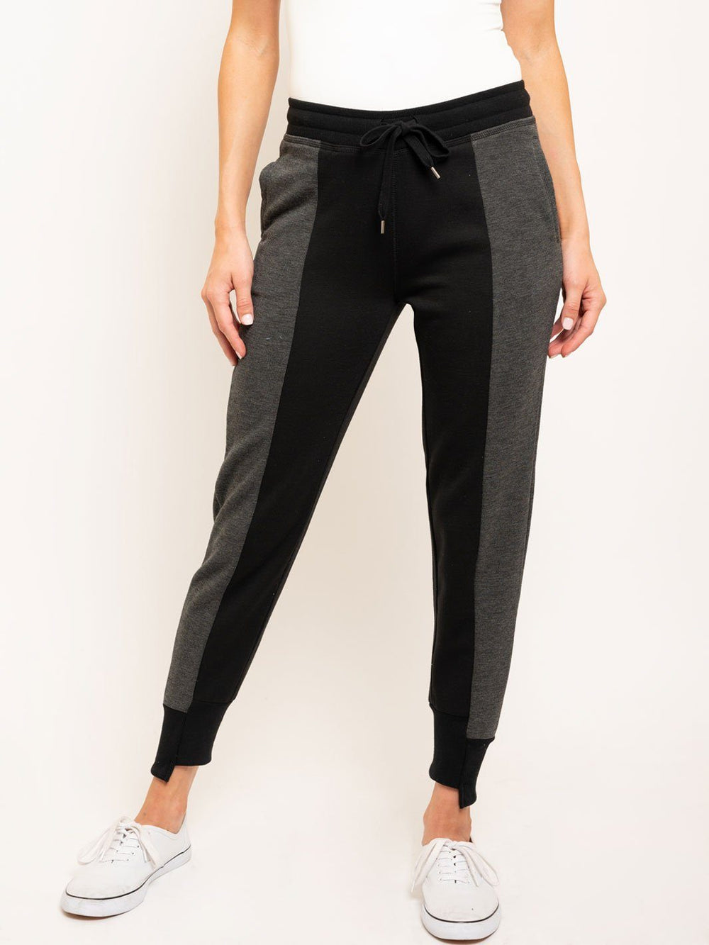 WOMEN'S SIDE PANEL FRONT TIE JOGGER