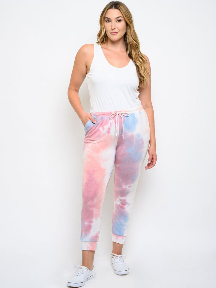PLUS SIZE TIE DYE PANTS