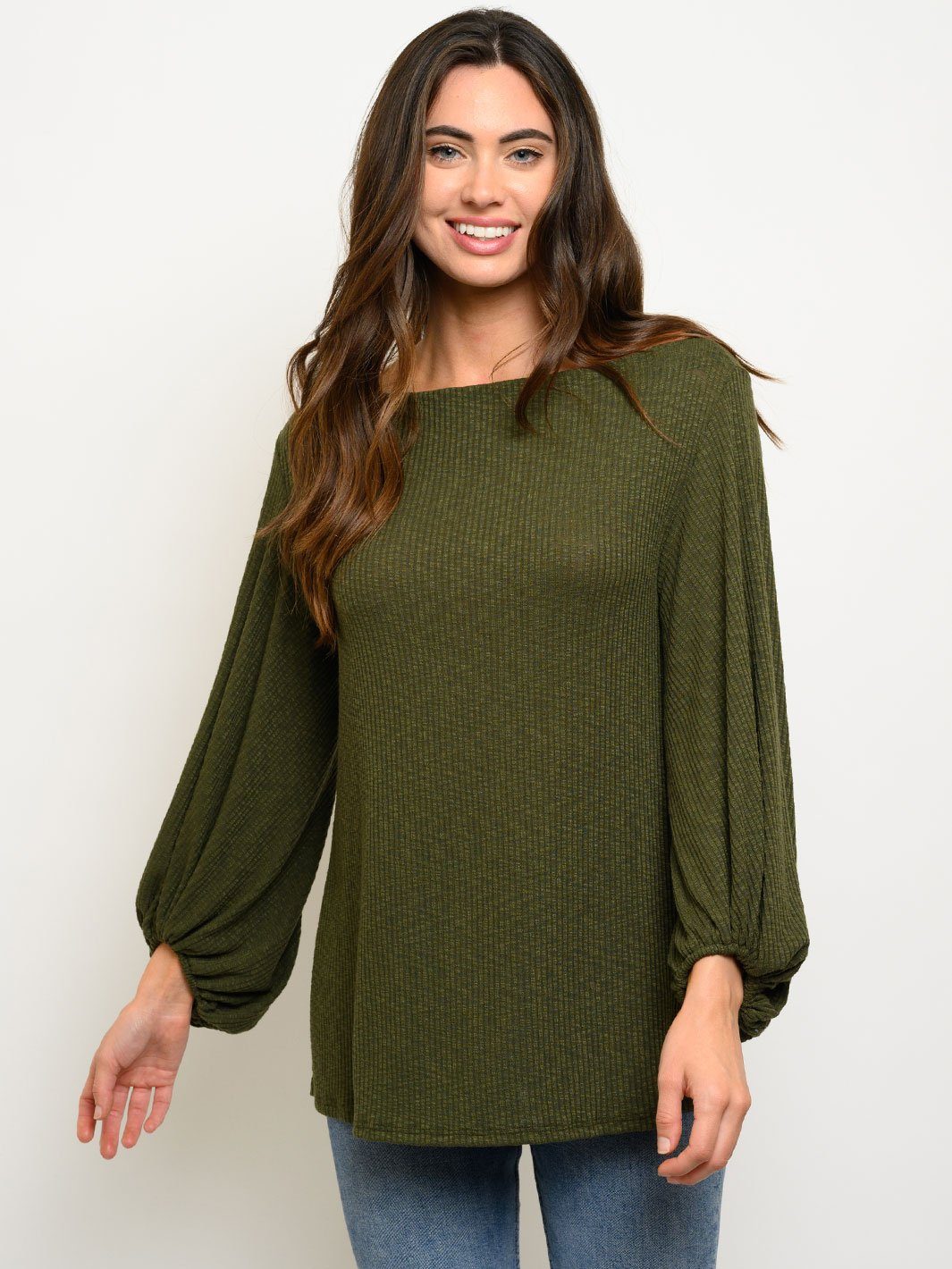 WOMEN'S LONG SLEEVE TUNIC TOP