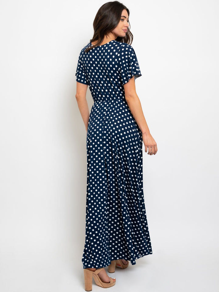 WOMEN'S POLKA DOTS MAXI DRESS