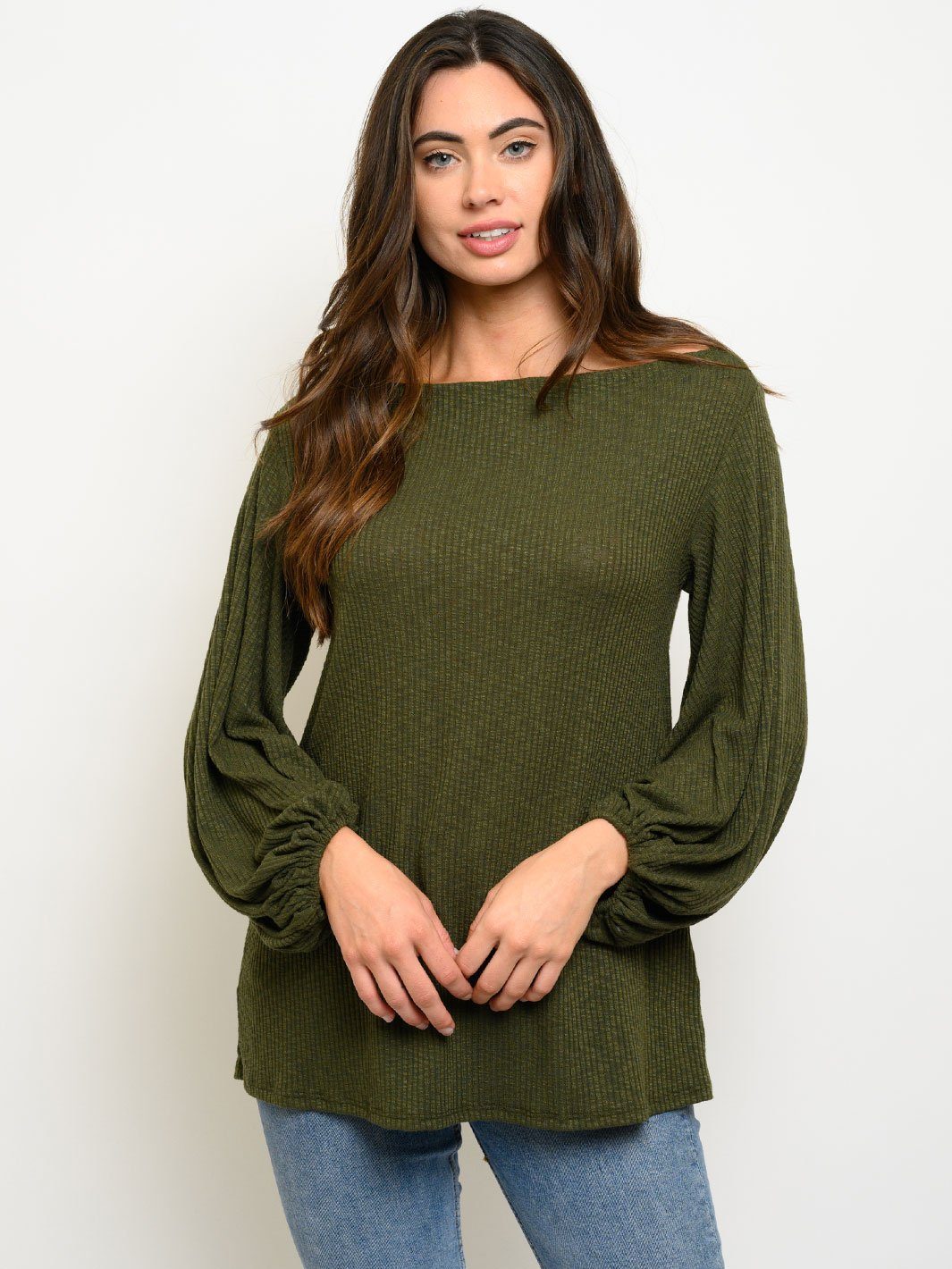 WOMEN'S LONG SLEEVE TUNIC TOP