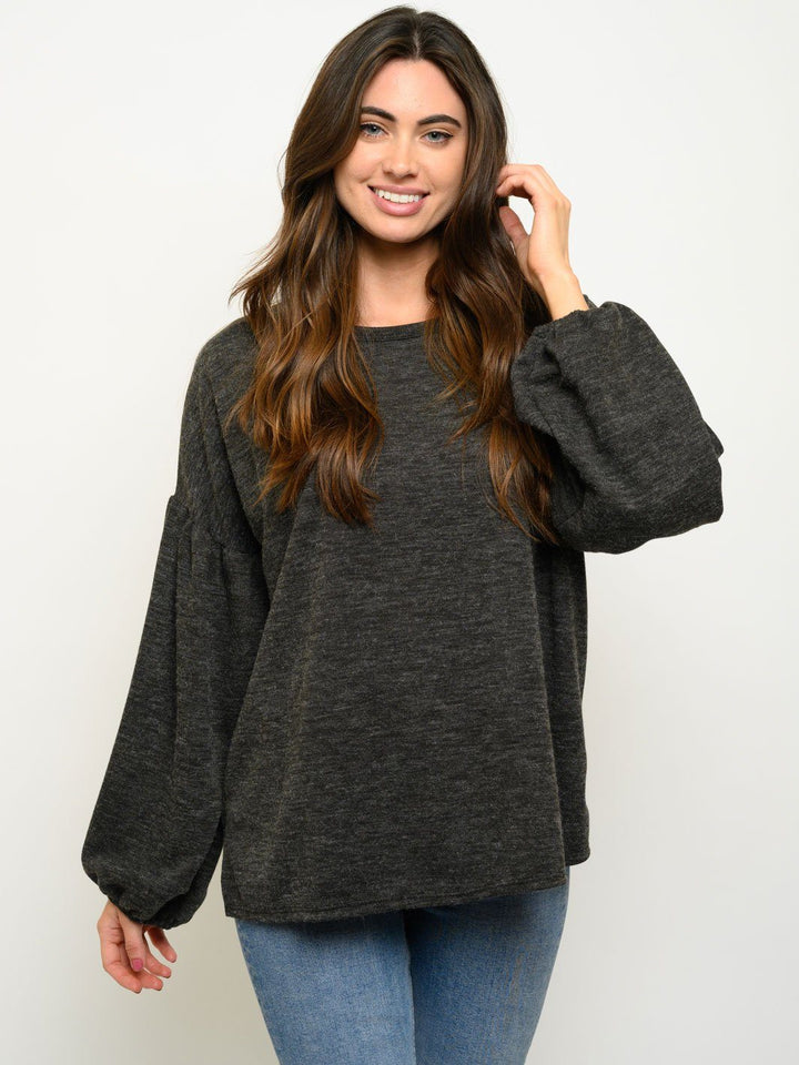 WOMEN'S PUFF LONG SLEEVE TOP
