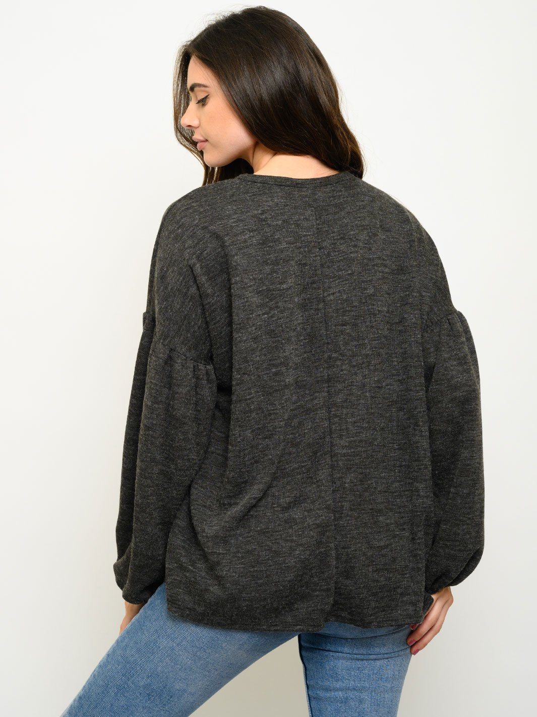 WOMEN'S PUFF LONG SLEEVE TOP
