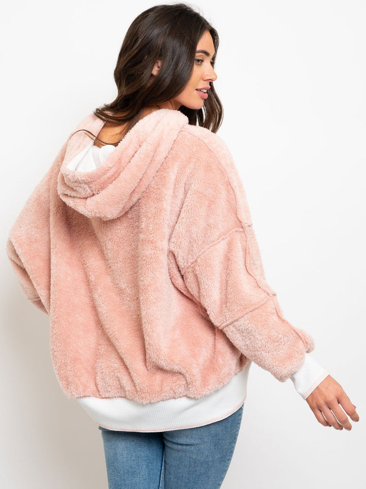 WOMEN'S TEDDY HOODIE SWEATER