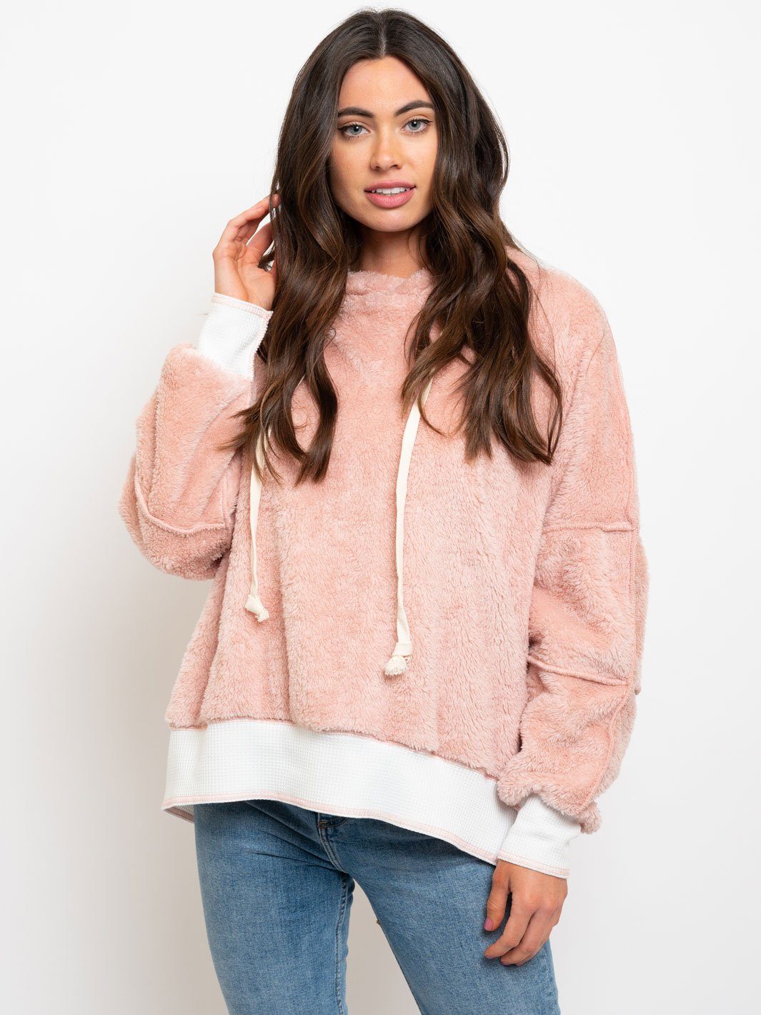 WOMEN'S TEDDY HOODIE SWEATER