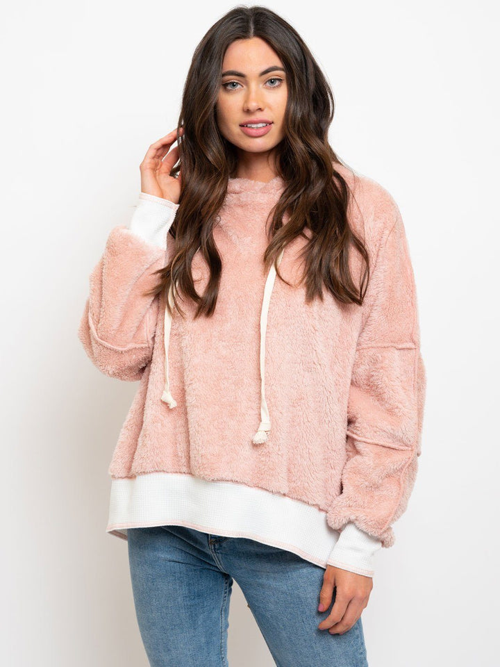 WOMEN'S TEDDY HOODIE SWEATER