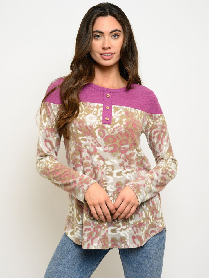 WOMEN'S LONG SLEEVE TUNIC TOP