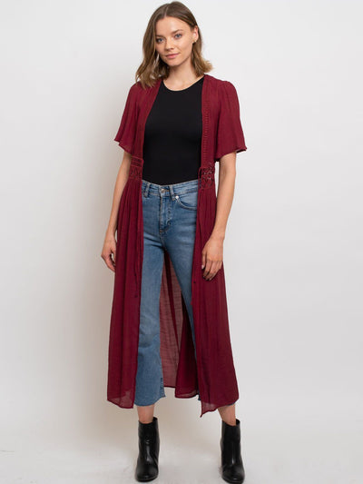 WOMEN'S LACE COVER UP KIMONO